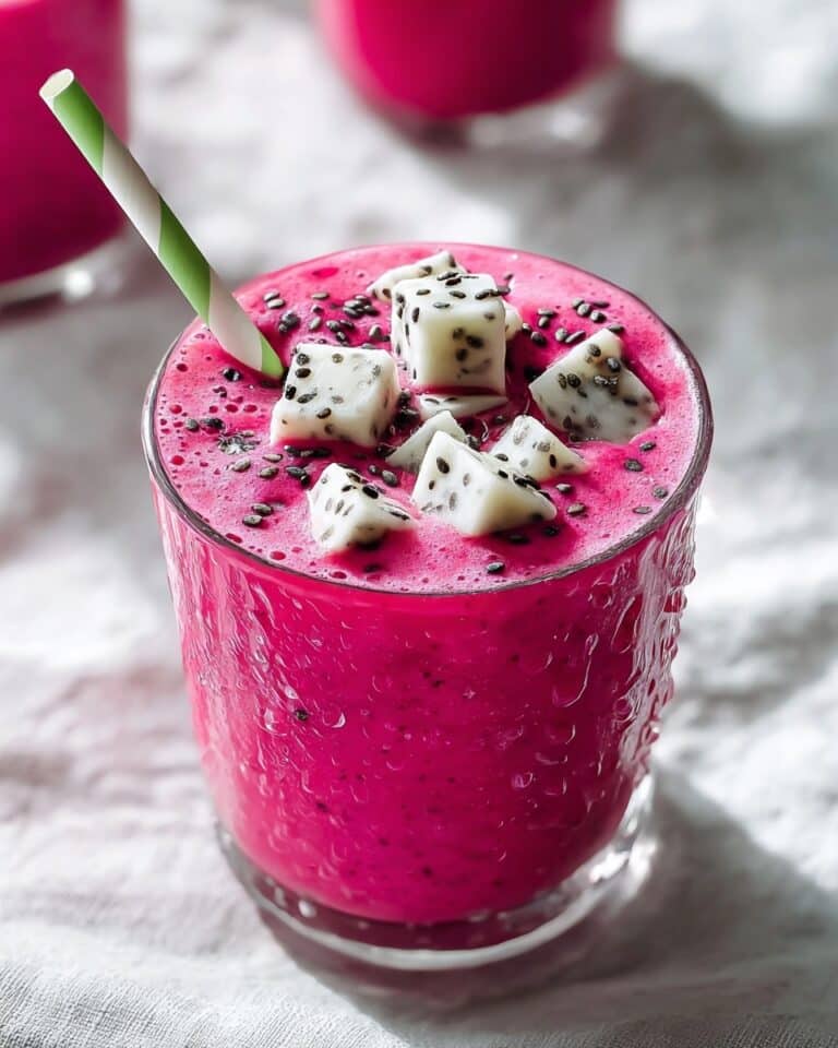 Dragon Fruit Smoothie: Easy 3-Ingredient Refreshment Delight Recipe