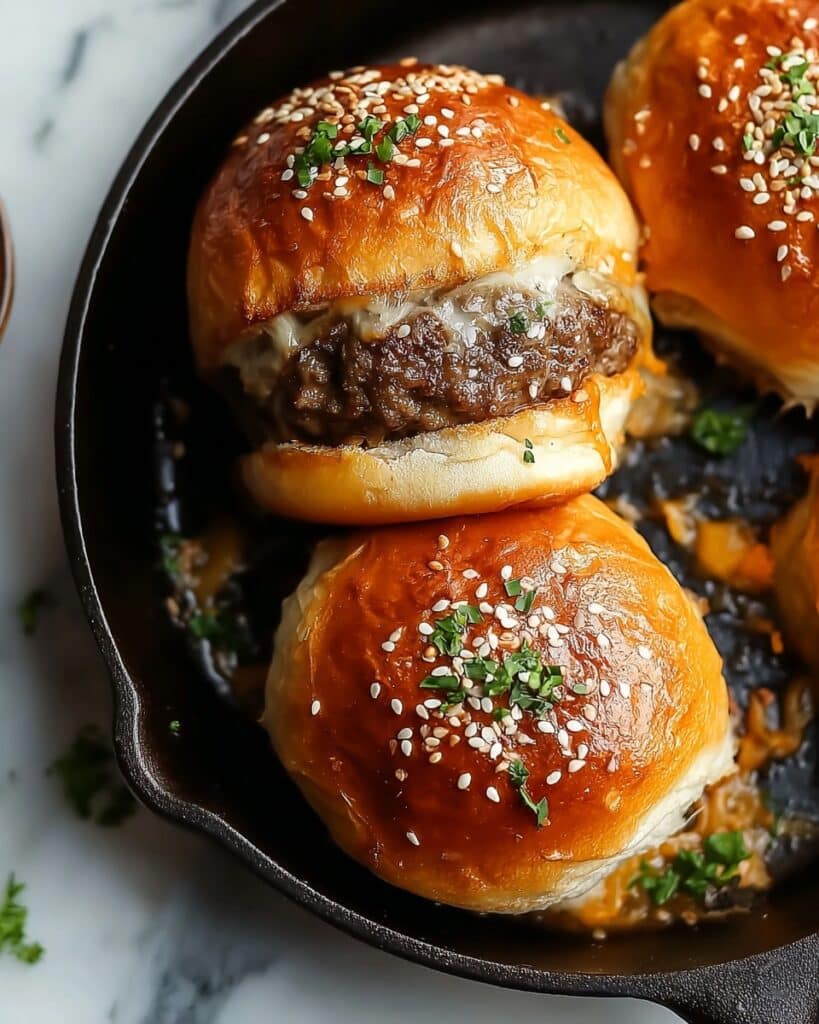 Irresistible Garlic Parmesan Cheeseburger Bombs for Food Lovers Recipe
