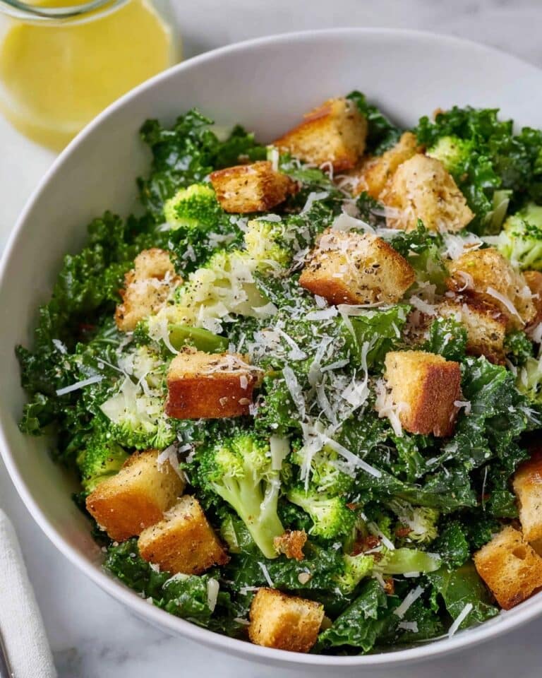 Roasted Broccoli Caesar Salad Recipe