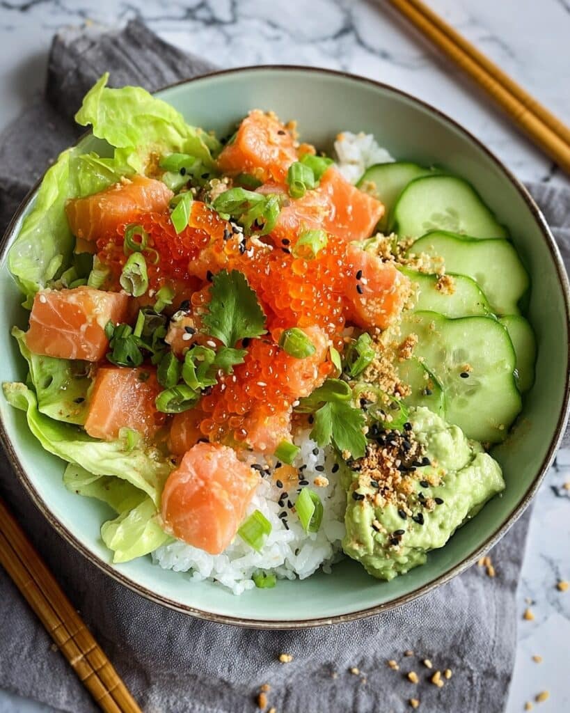 Crunchy Salmon Roll in a Bowl: A Delicious Twist for Home Chefs Recipe