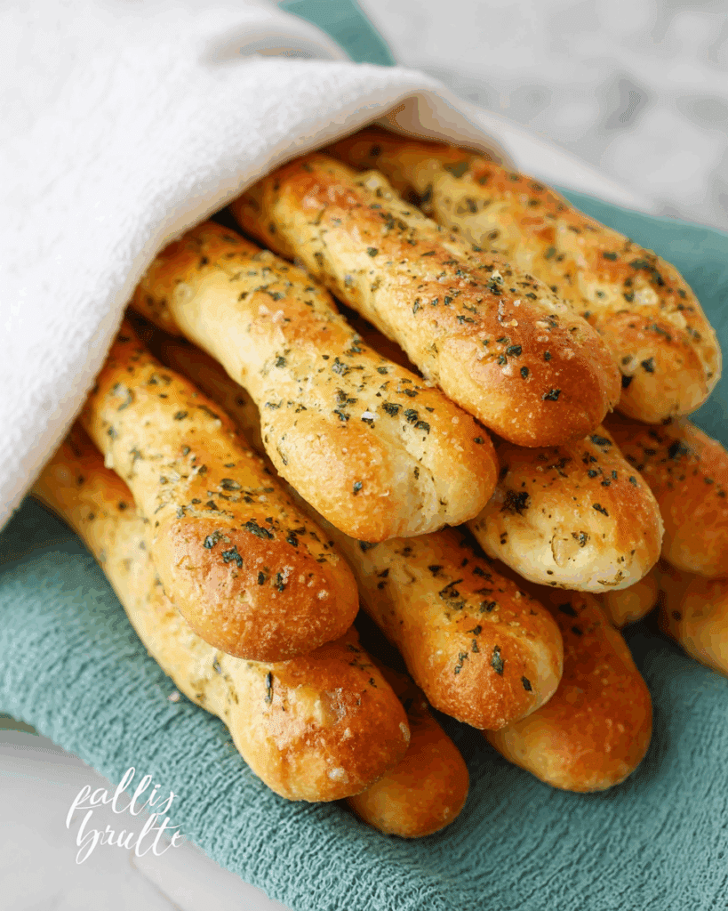 Fluffy Garlic Butter Breadsticks Recipe