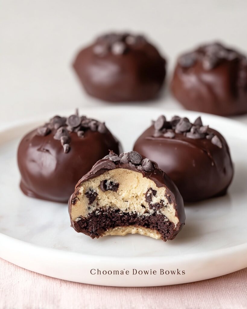Homemade Cookie Dough Brownie Bombs Recipe