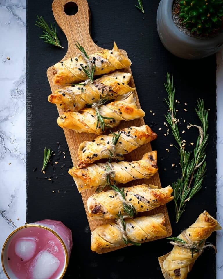 Cranberry and Brie Filo Crackers Recipe