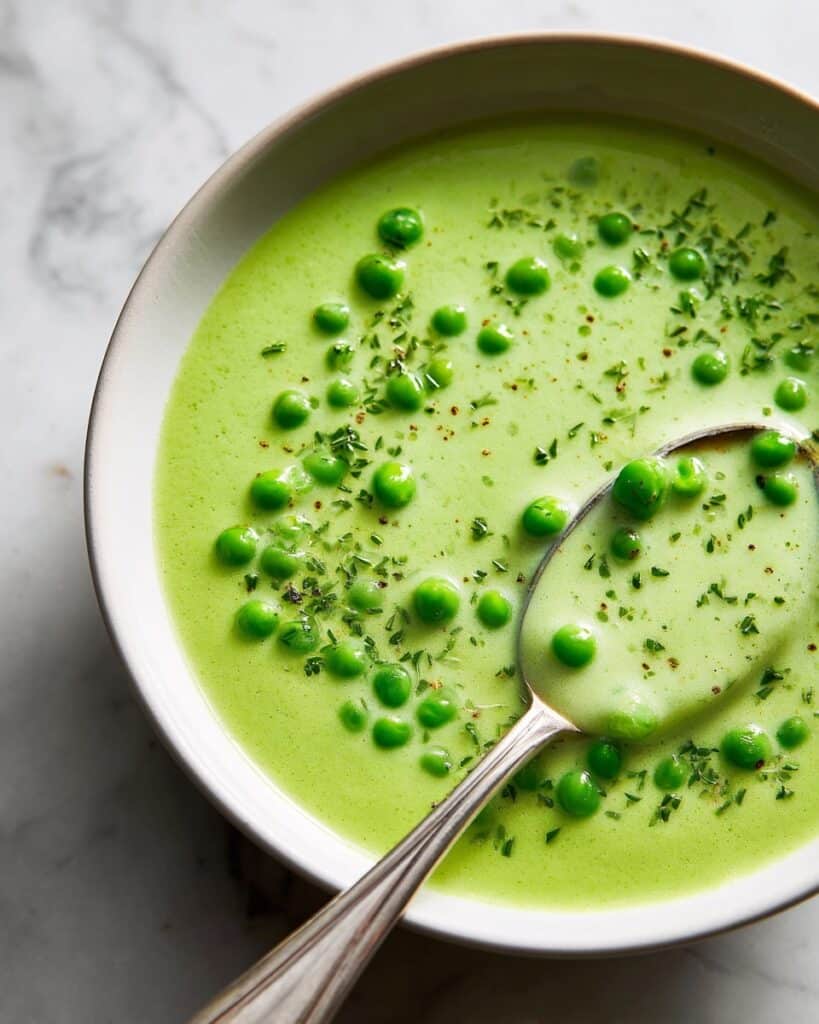 Creamy Garden Peas Recipe