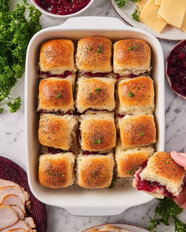 Turkey Cranberry Sliders Recipe