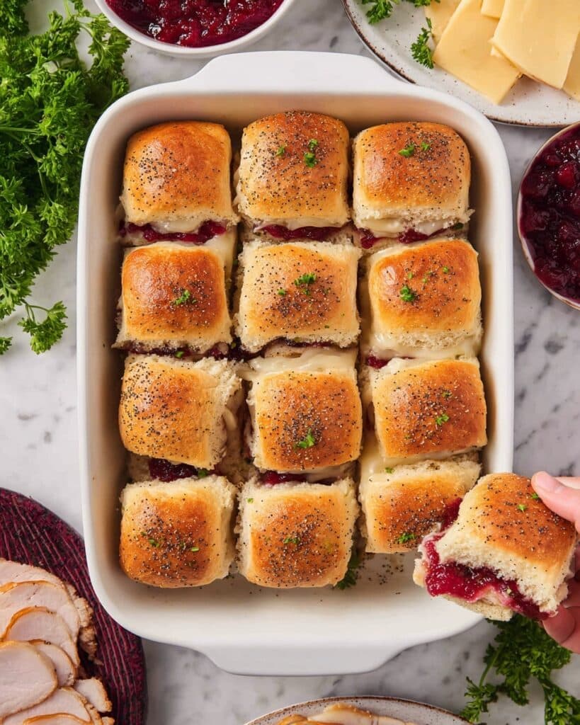 Turkey Cranberry Sliders Recipe
