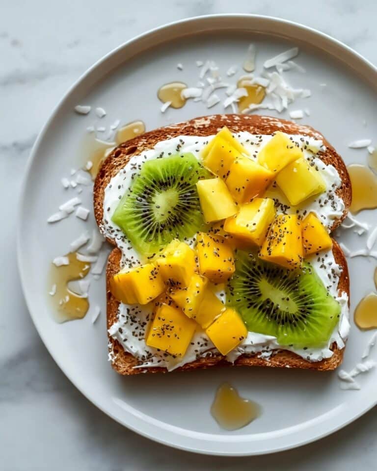 Tropical Yogurt Custard Toast Recipe