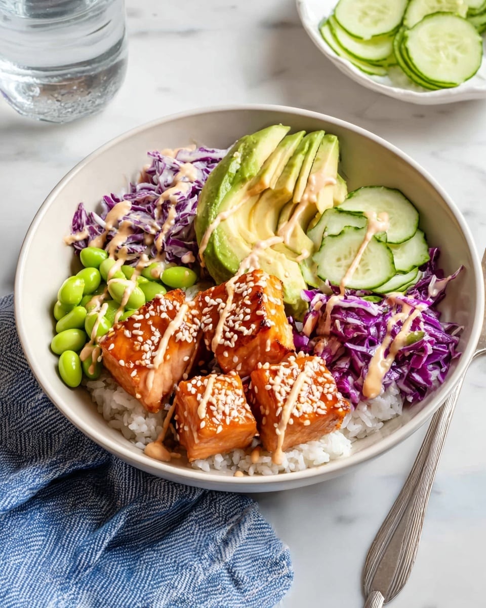 Crispy Salmon Rice Bowls Recipe