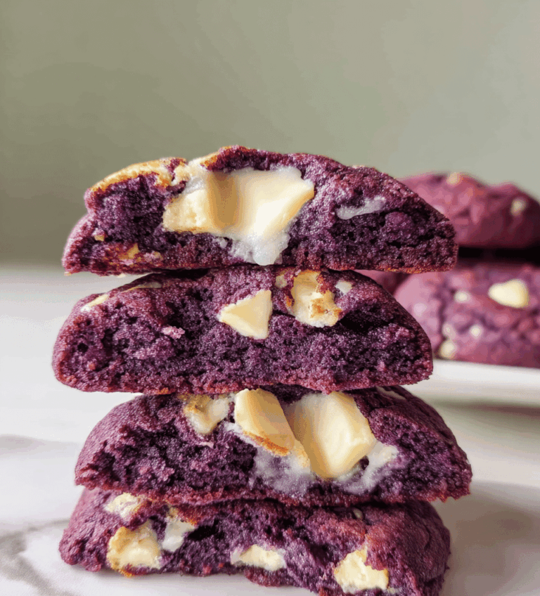 Ube Cookies with White Chocolate Chips Recipe