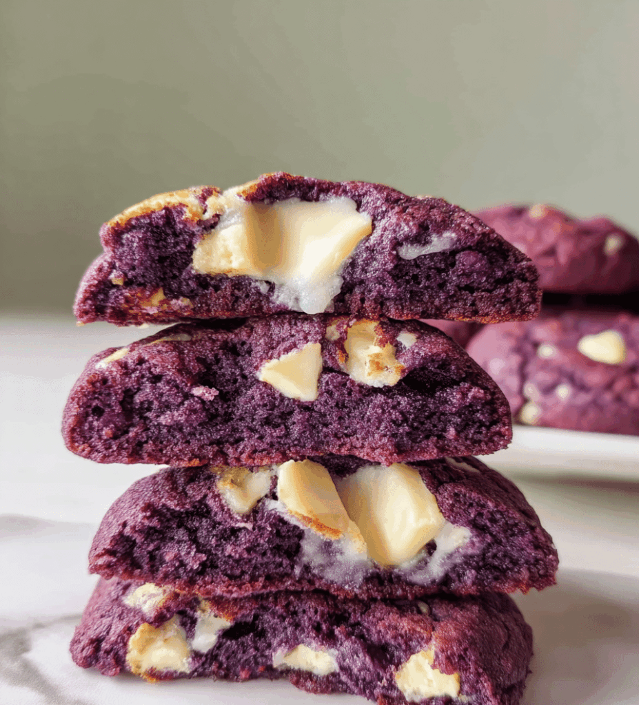 Ube Cookies with White Chocolate Chips Recipe