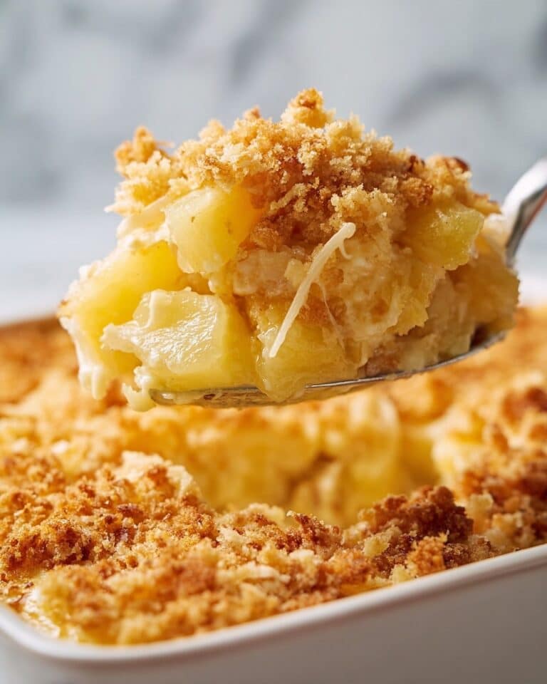 Easy Cheesy Southern Pineapple Casserole Recipe