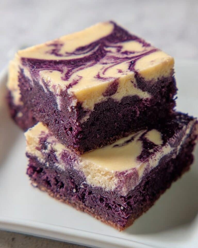 Ube Cream Cheese Brownie Recipe