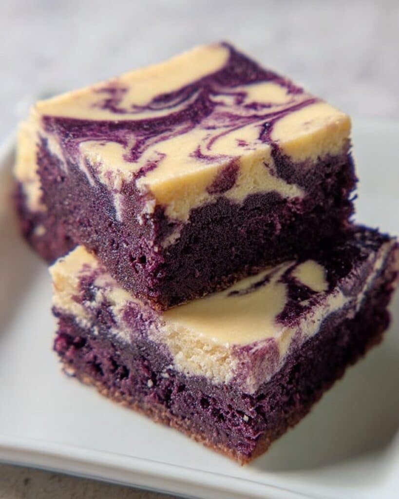 Ube Cream Cheese Brownie Recipe