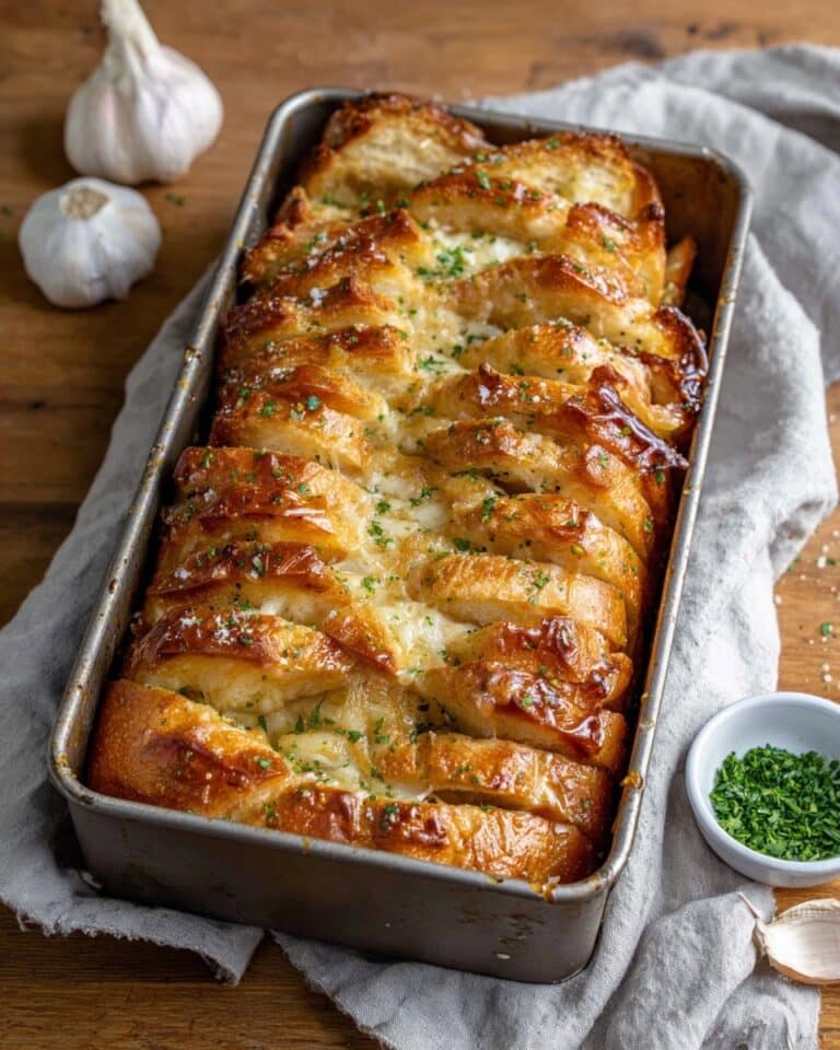 From Scratch Cheesy Garlic Pull-Apart Bread Recipe