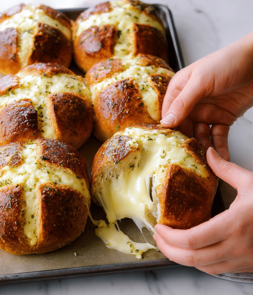 Korean Cream Cheese Garlic Bread Recipe