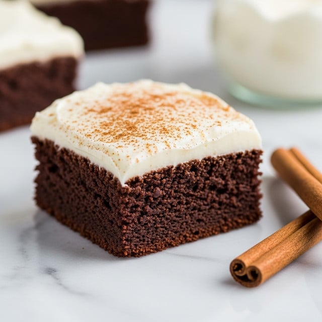 Gingerbread Brownies with Eggnog Cream Cheese Frosting Recipe