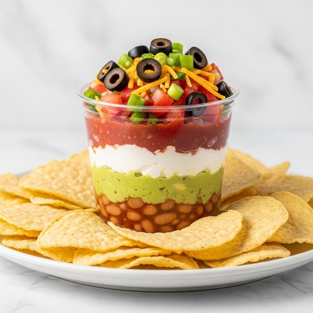 7 Layer Dip Cups Recipe