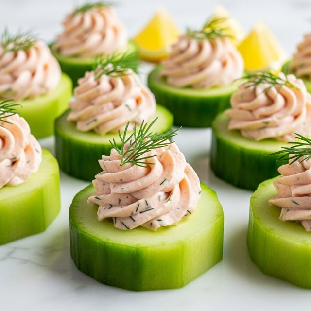 Cucumber Canapés with Smoked Salmon Mousse Recipe