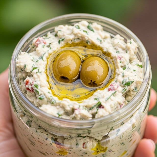 Olive Lovers’ Dream Dip – Creamy Feta & Green Olive Spread Recipe