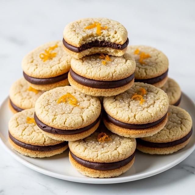 Chocolate Orange Sandwich Cookies Recipe