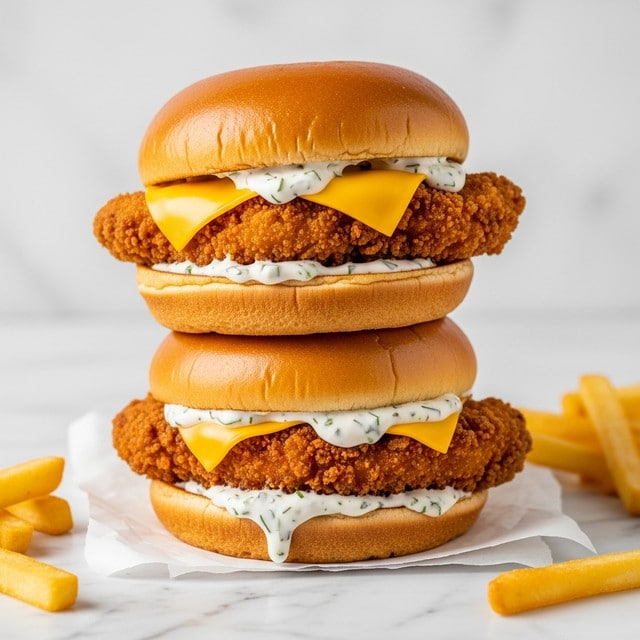 Homemade Baked Filet-O-Fish Burger with Tartare Sauce Recipe