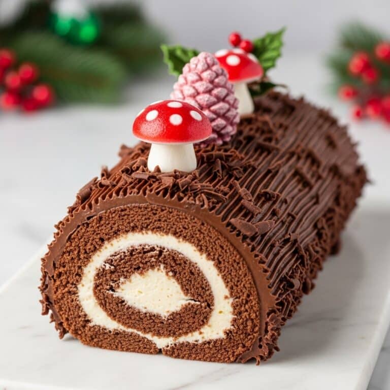 Christmas Yule Log Cake Recipe
