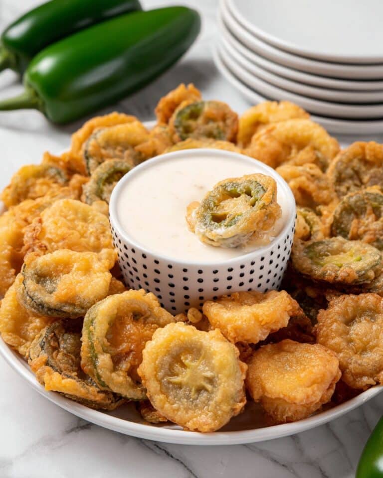 Jalapeño Bottle Caps with Ranch Dipping Sauce Recipe