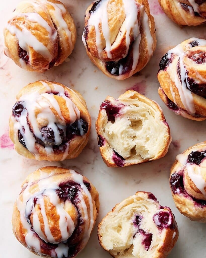 Knotted Lemon-Blueberry Rolls Recipe