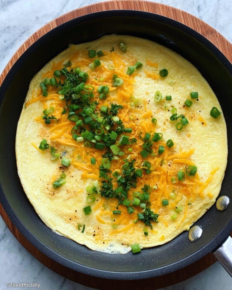 How to Make a Fluffy Cheddar Herb Omelette Recipe
