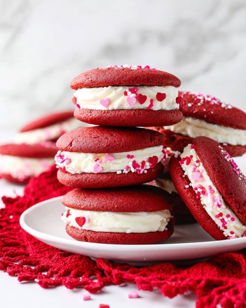 Red Velvet Cookie Sandwiches Recipe