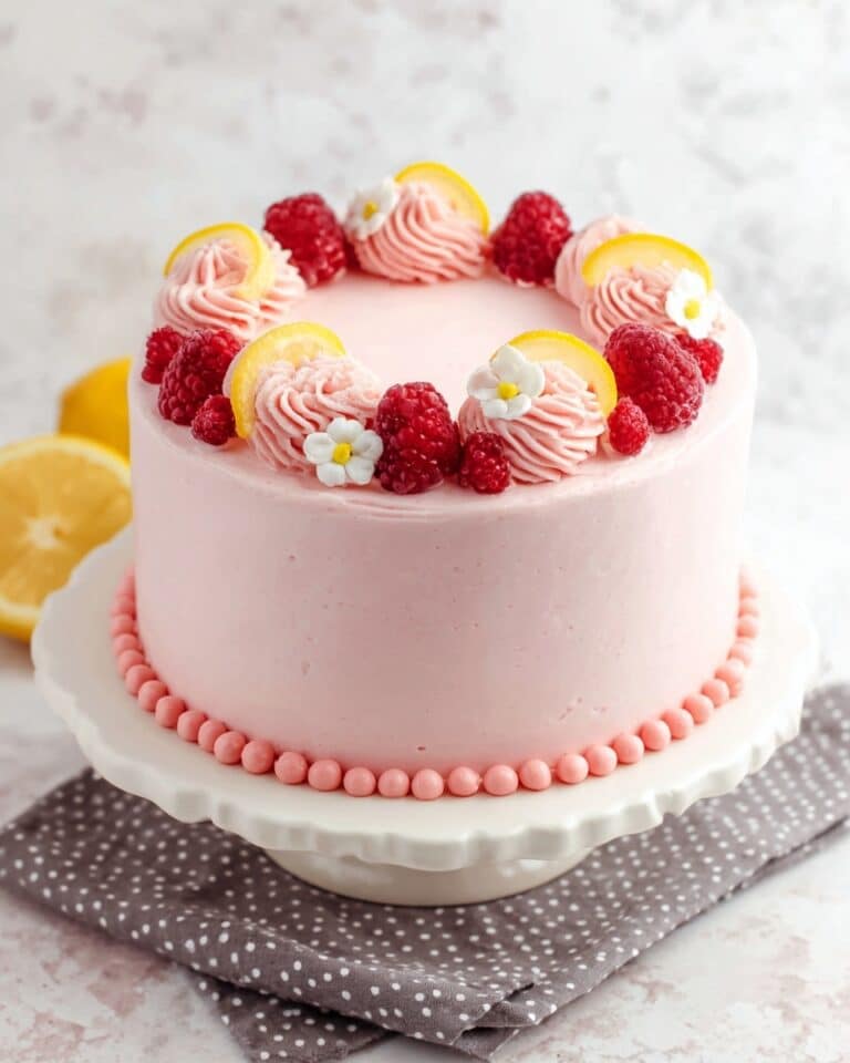 Lemon Raspberry Layer Cake Recipe