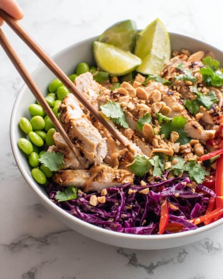 Thai Peanut Noodle Salad With Chicken Recipe