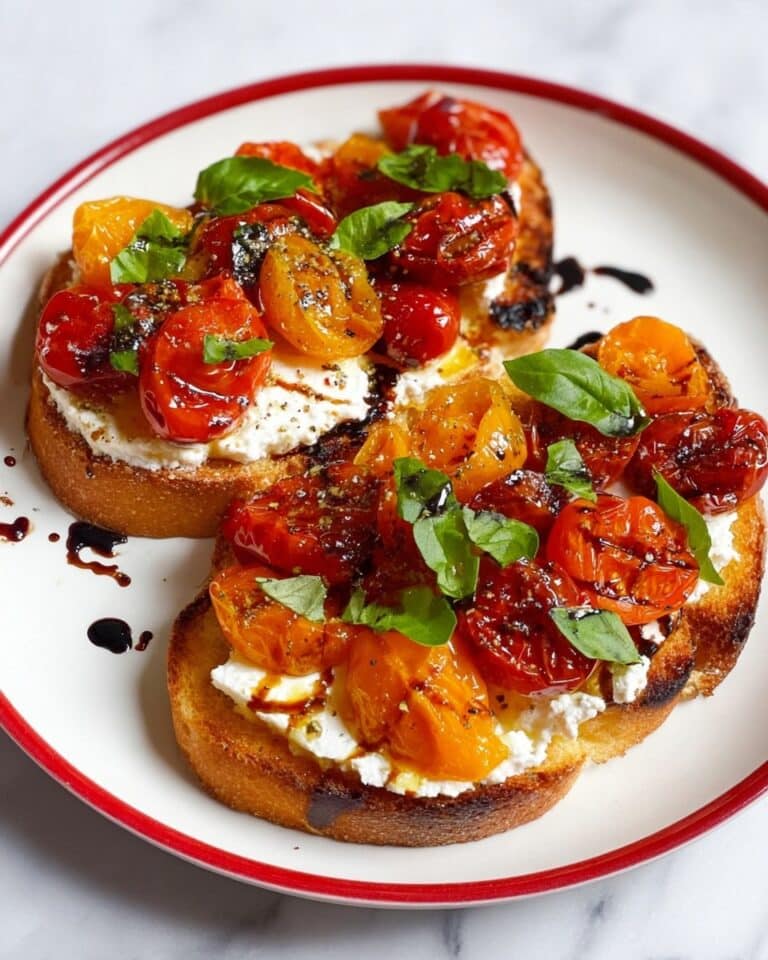 Cottage Cheese Caprese Toast Recipe