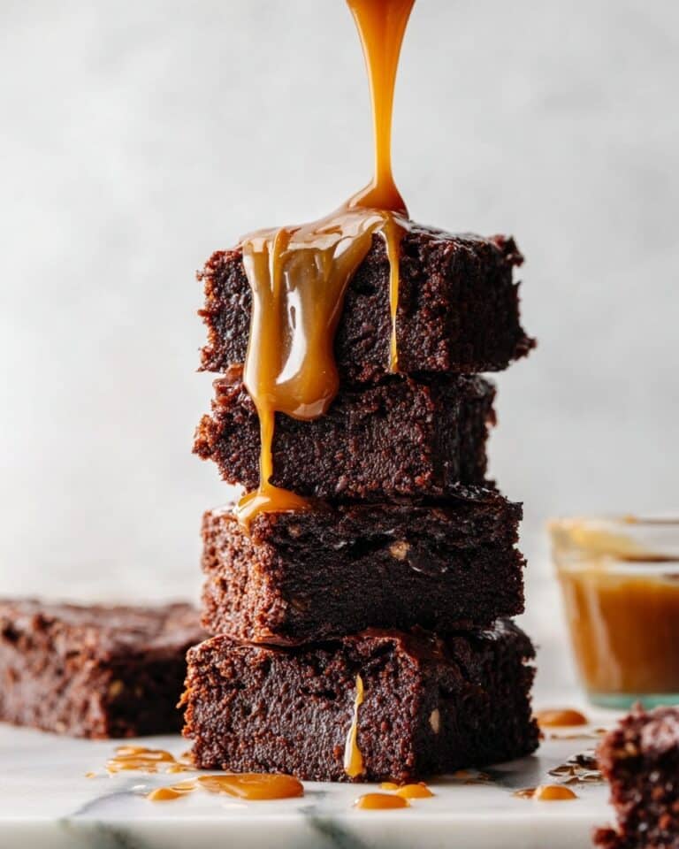 Fudgy Almond Flour Brownies with Chai Salted Caramel Recipe