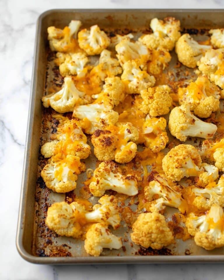 Cheesy Roasted Cauliflower Recipe