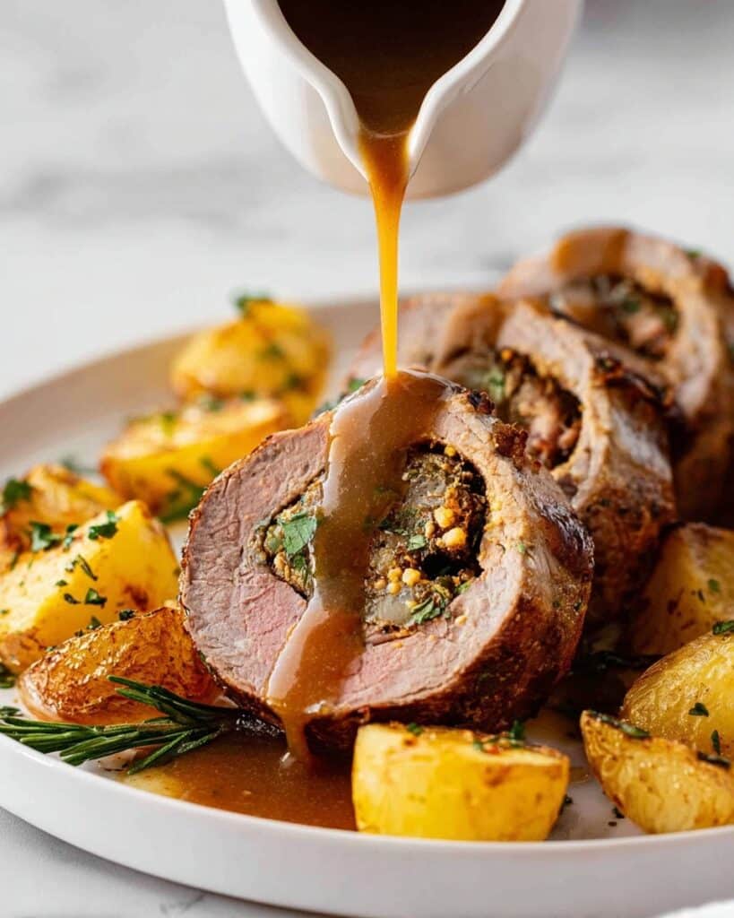 Slow-Roast Easter Stuffed Lamb Recipe