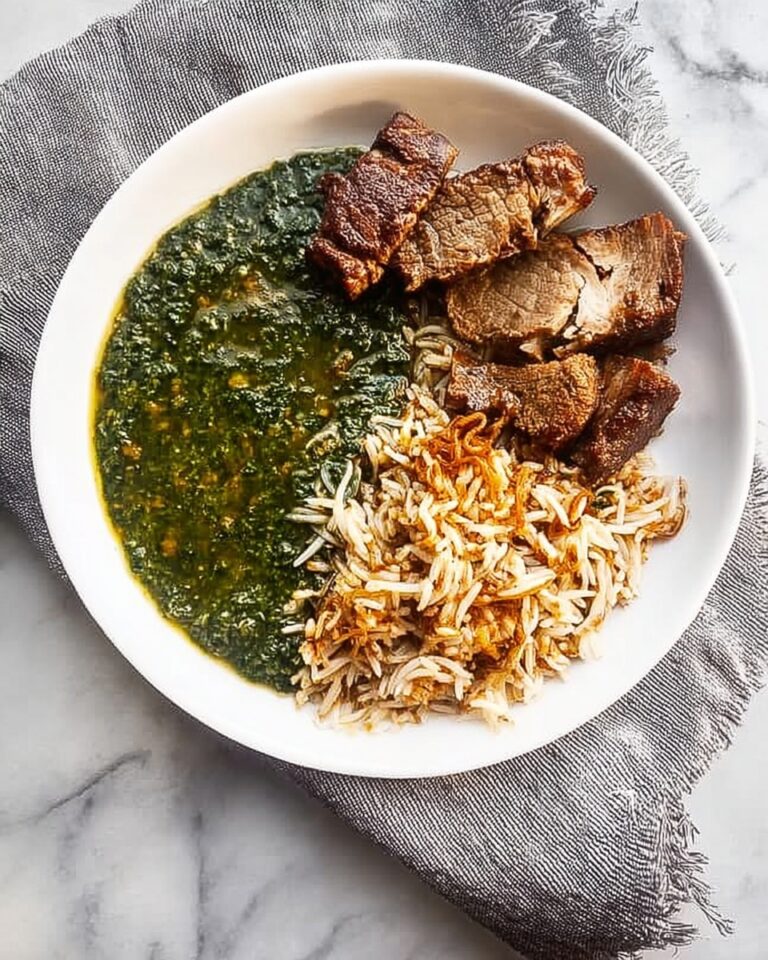 Molokhia with Tender Beef and Aromatic Spices Recipe