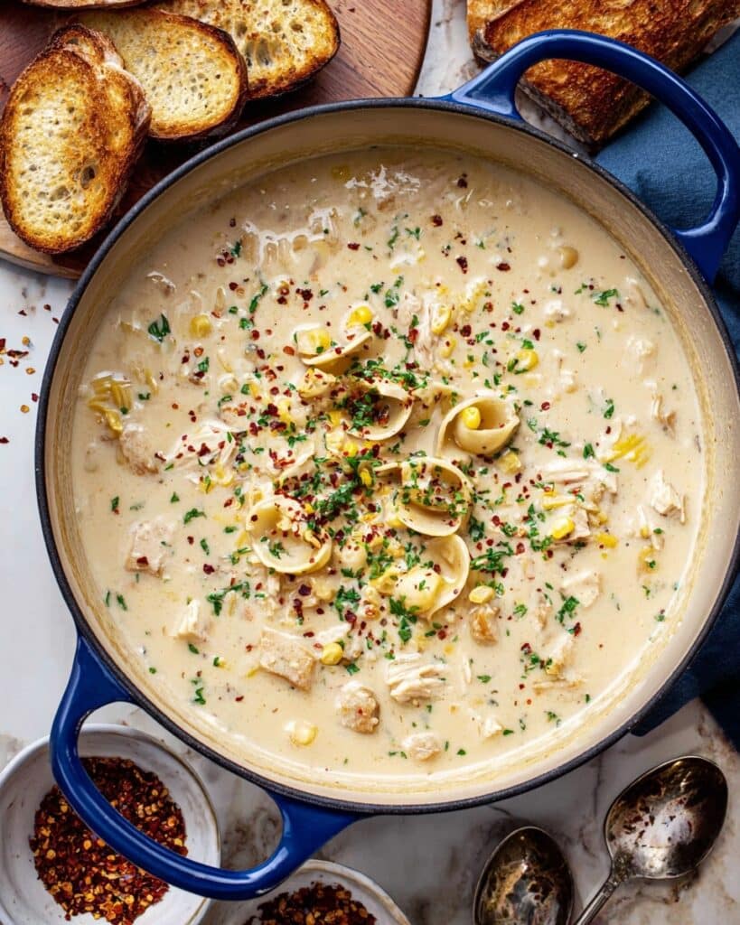 Garlic Parmesan Chicken Chowder Recipe