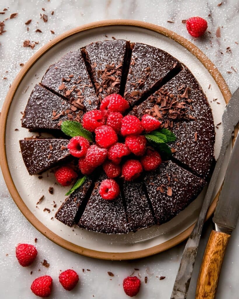 Fudgy Flourless Chocolate Cake Recipe