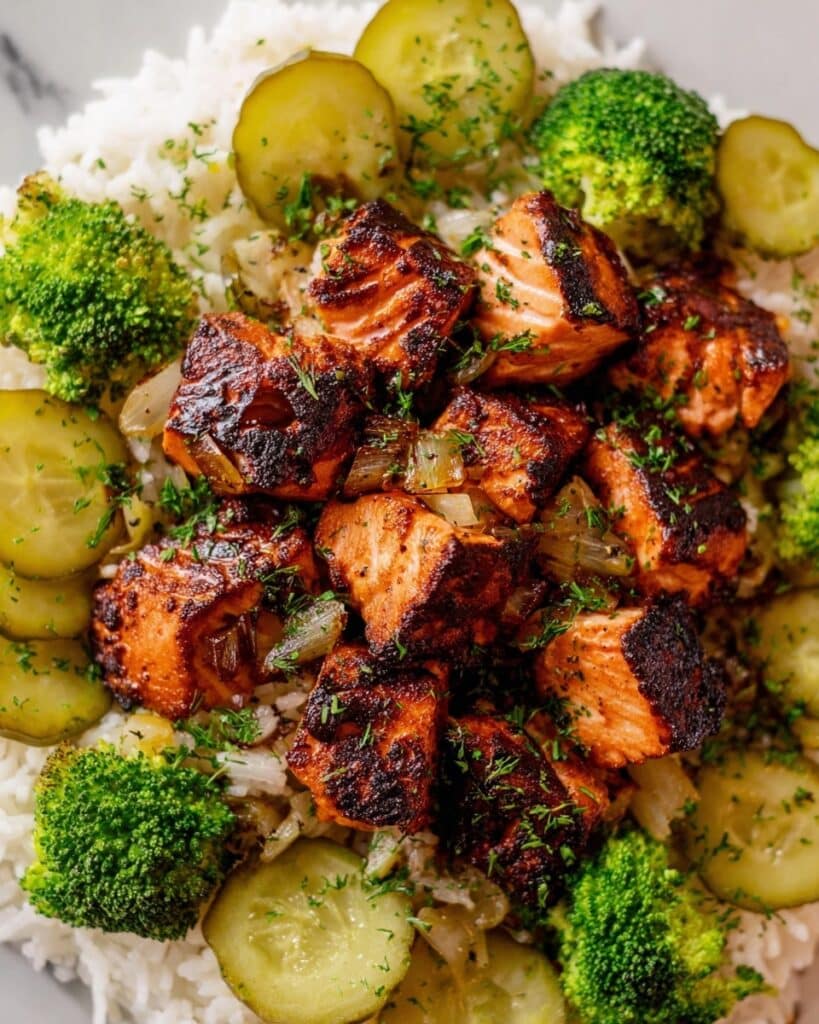 Miso Ginger Soy Salmon Rice Bowls Recipe