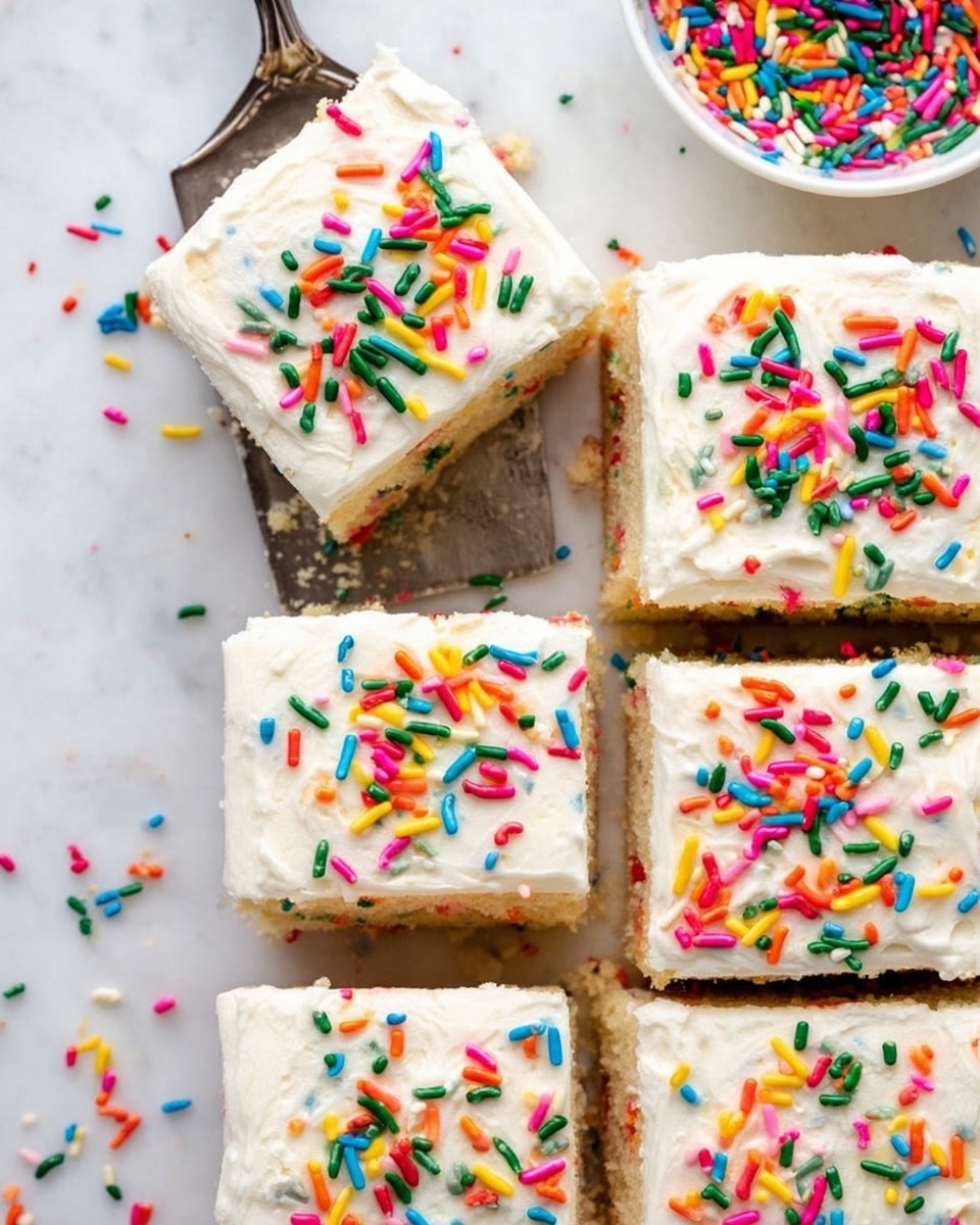 Homemade Funfetti Sheet Cake Recipe