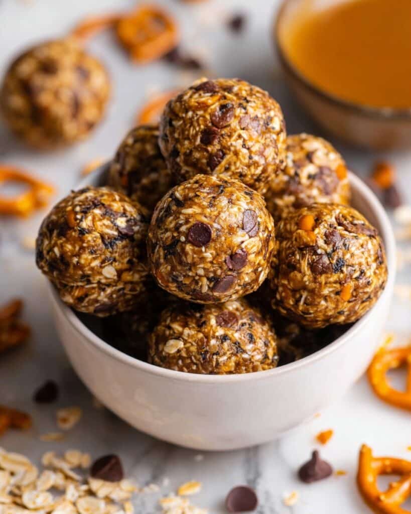 Peanut Butter Pretzel Energy Bites Recipe