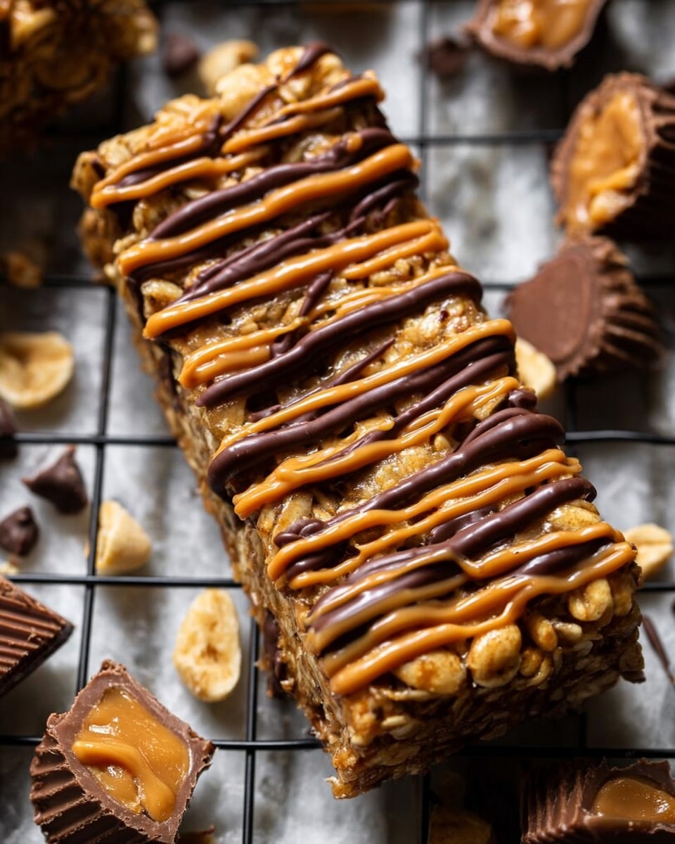 Peanut Butter Cup Granola Bars Recipe