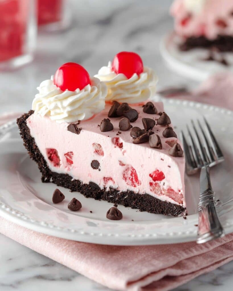 Cherry Chocolate Chip Ice Cream Pie Recipe
