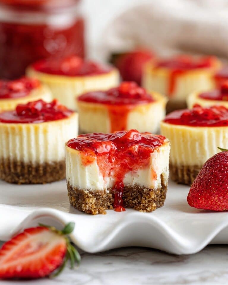 Mini Strawberry Cheesecakes Recipe