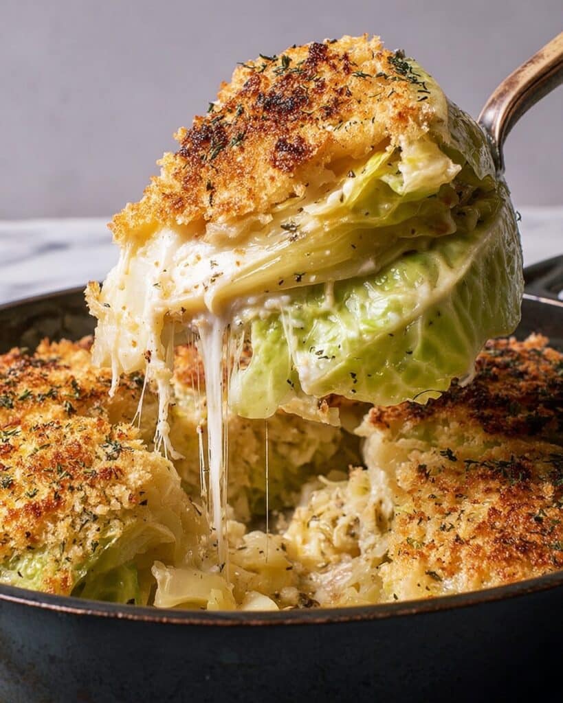 French Onion Cabbage Gratin Recipe