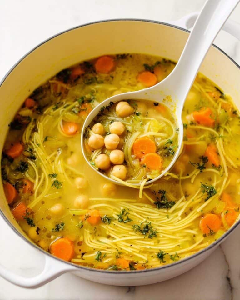 Chickpea Noodle Soup Recipe