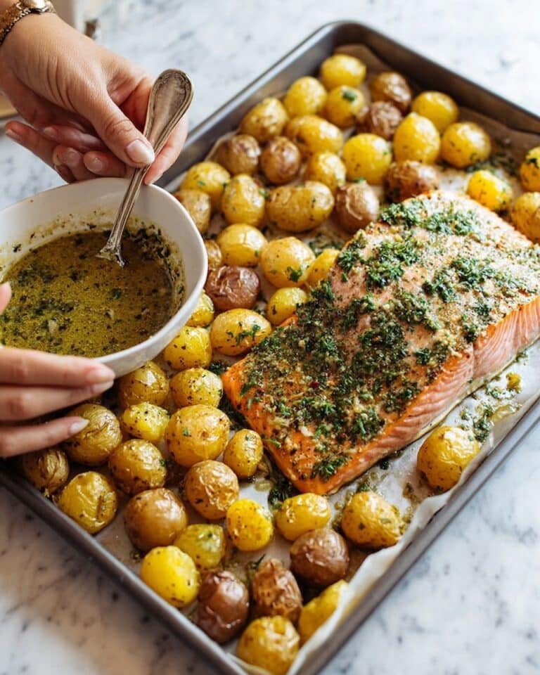 Sheet Pan Salmon with Dill Potatoes Recipe