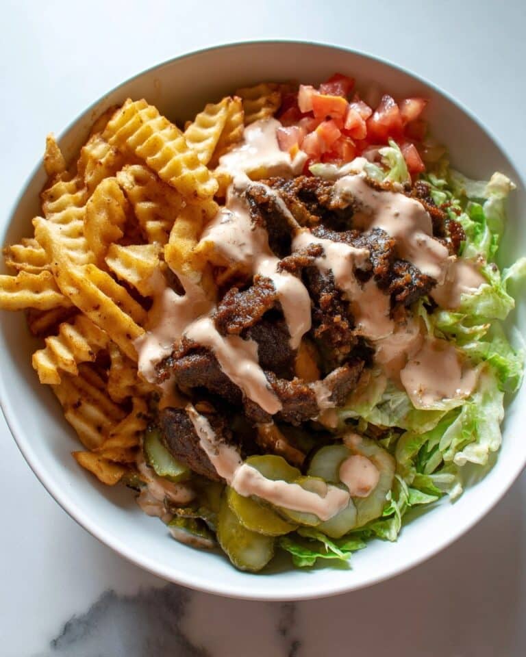 Burger Bowls with House Sauce and Ranch Fries Recipe