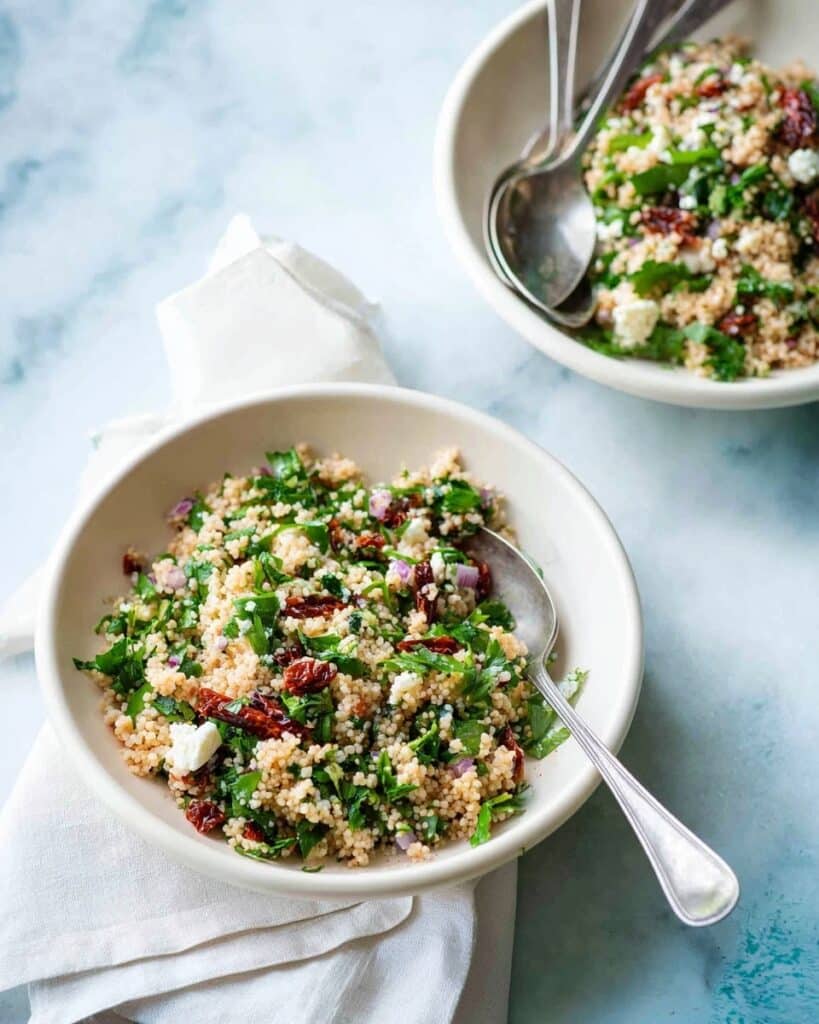 Couscous Salad with Sun-Dried Tomato and Feta Recipe